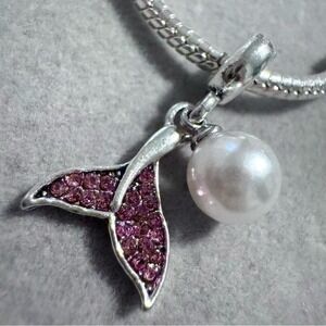Mermaid Tail and Pearl Charm‎ fits PANDORA